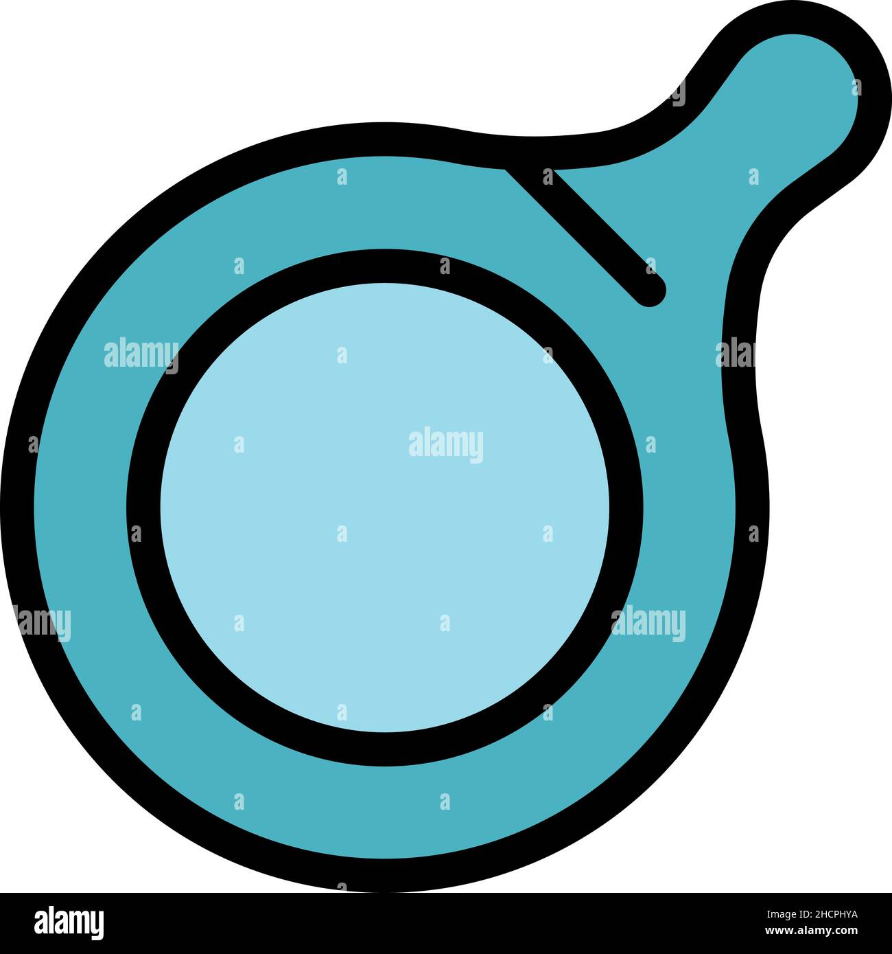 Cook Wok Frying Pan Icon Outline Cook Wok Frying Pan Vector Icon Color