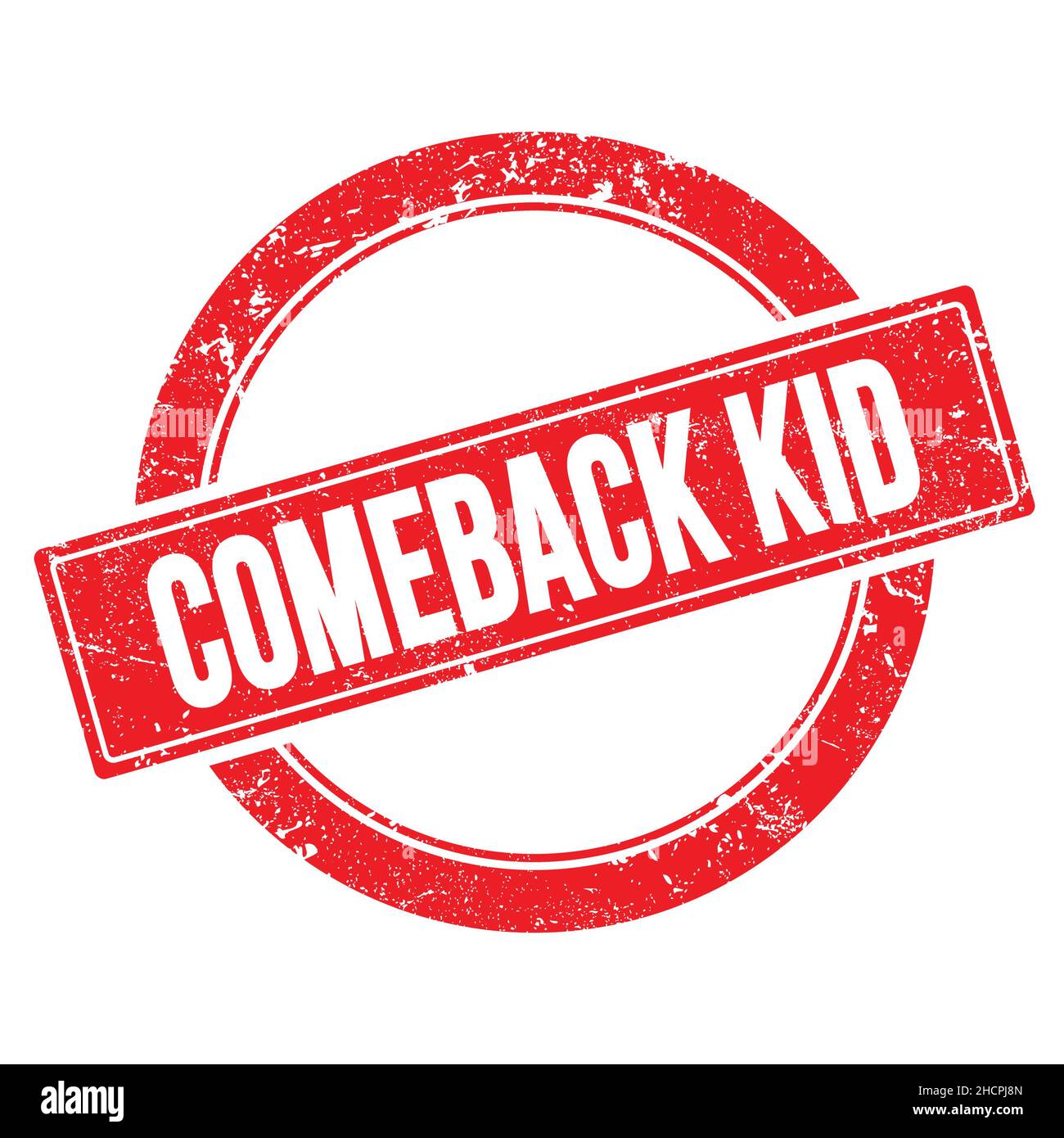 COMEBACK KID text on red grungy round vintage stamp Stock Photo Alamy