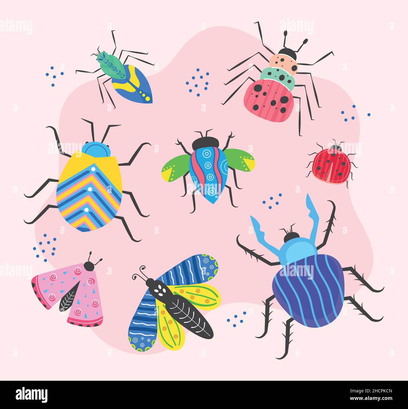 Linee Insect Grouping group of insects Stock Vector Image & Art - Alamy