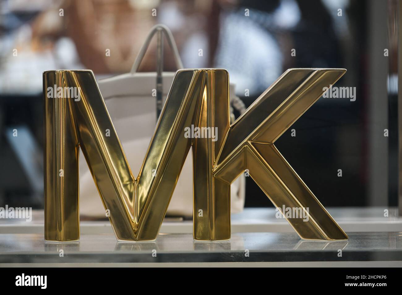 Logo Micheal Kors, fashion brand, clothing brand, optional, white background  Stock Photo - Alamy