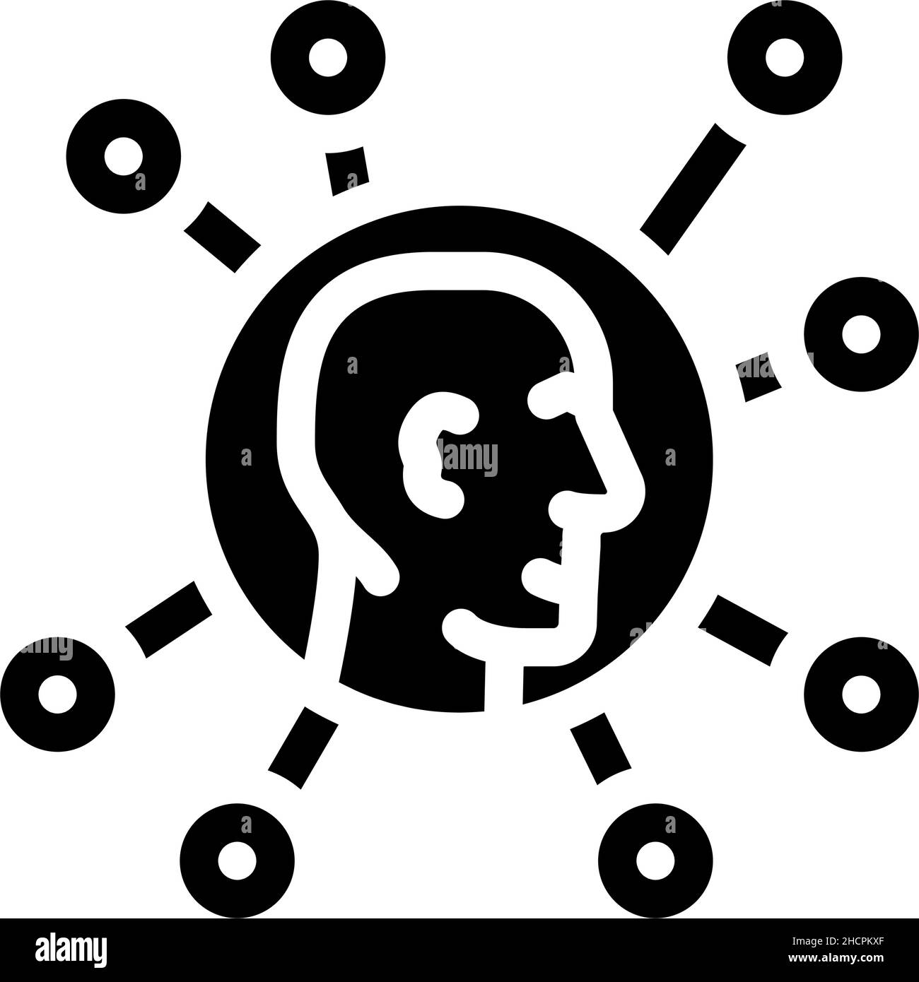 communication network glyph icon vector illustration Stock Vector Image ...