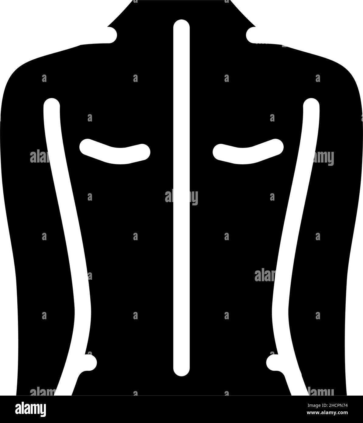 back massage glyph icon vector illustration Stock Vector Image & Art ...