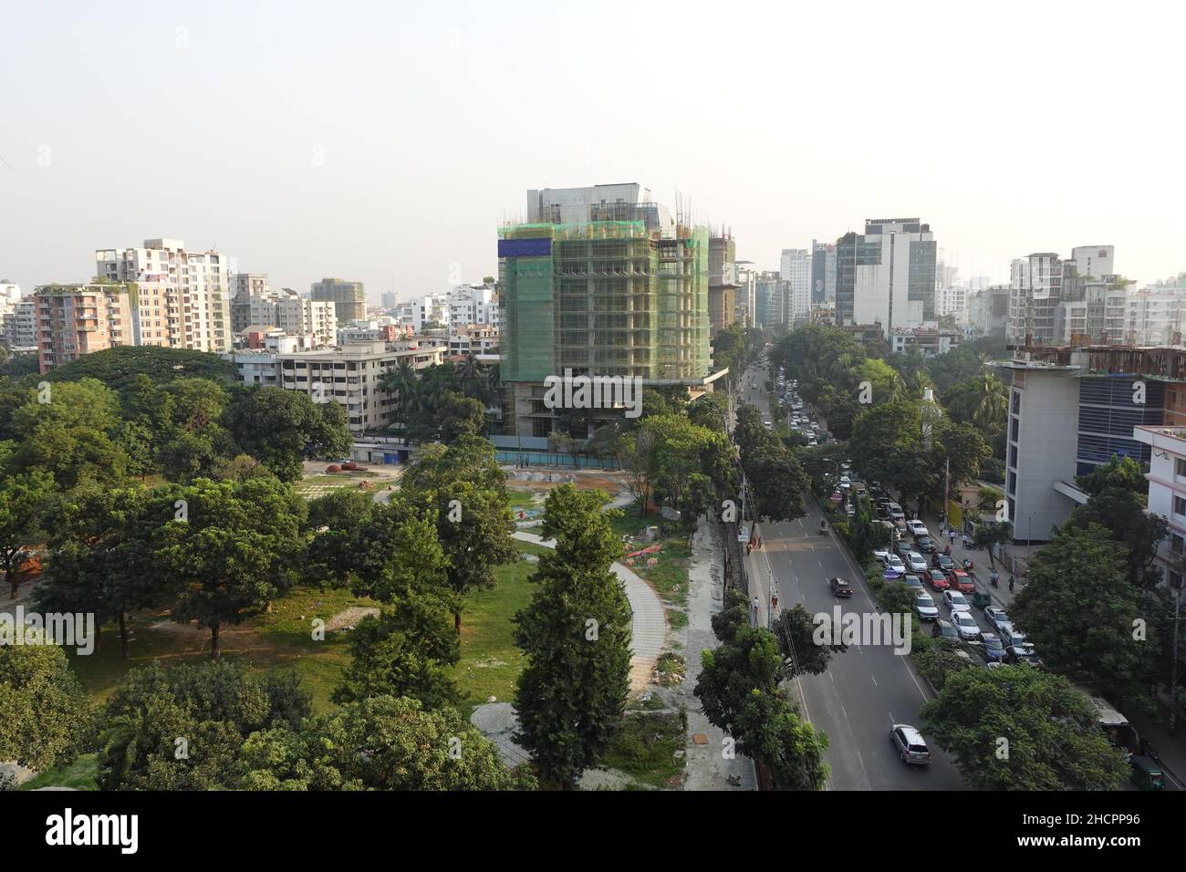 dhaka bangladesh 24th may 2021 city building and traffic in Dhaka city  Stock Photo