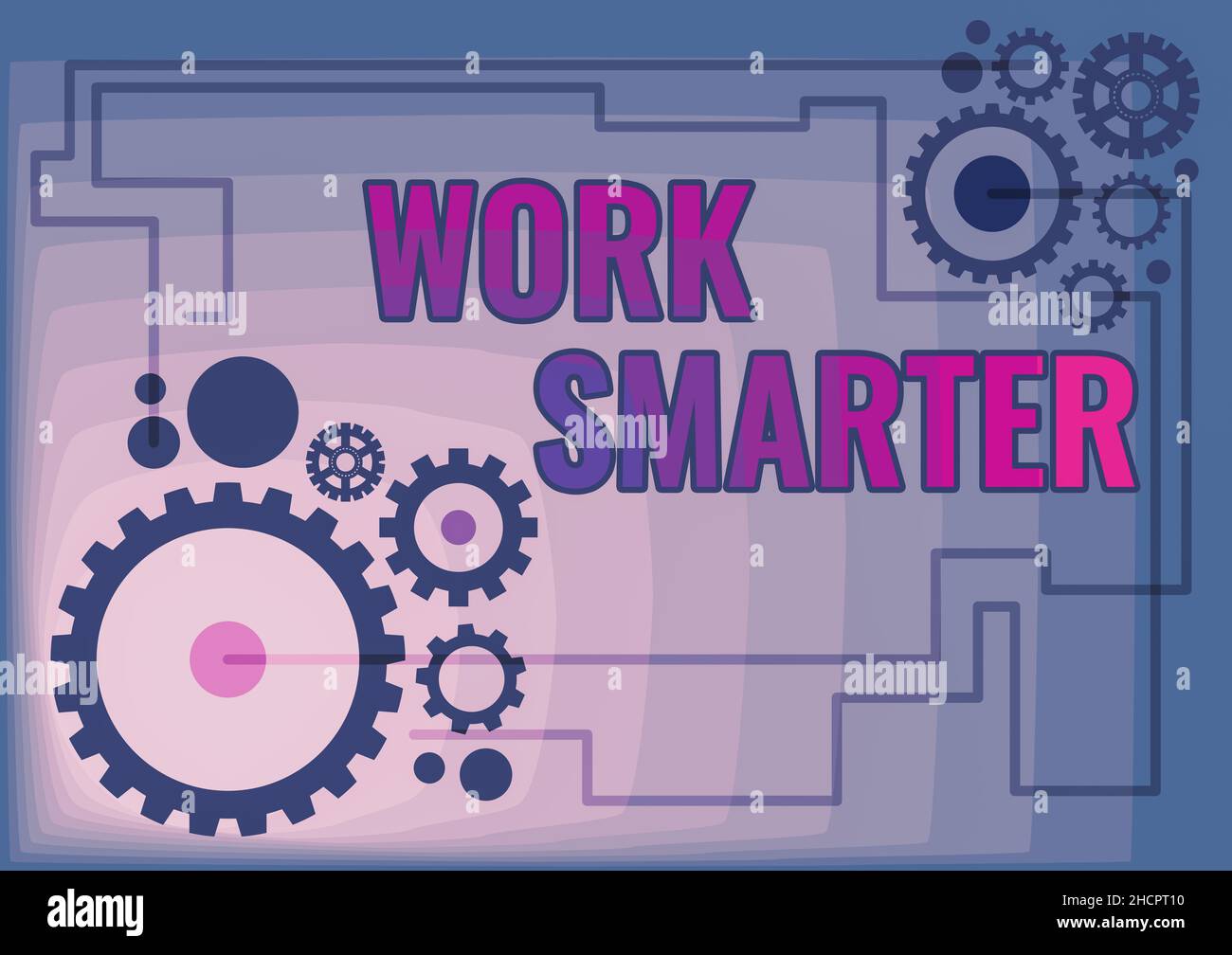 Sign displaying Work Smarter. Business overview Efficiency Be clever in ...