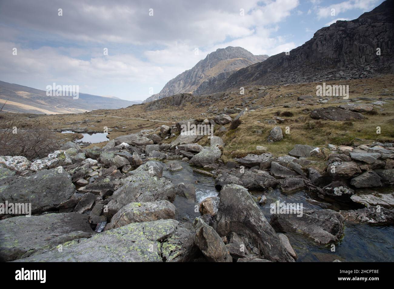Tryfan mountain, Snowdonia, North Wales Stock Photo