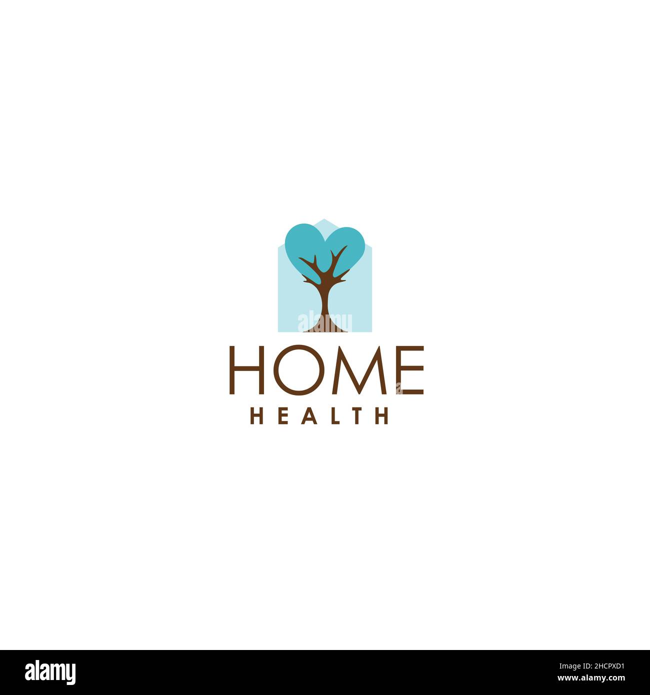 Modern design colorful HOME HEALTH logo design Stock Vector