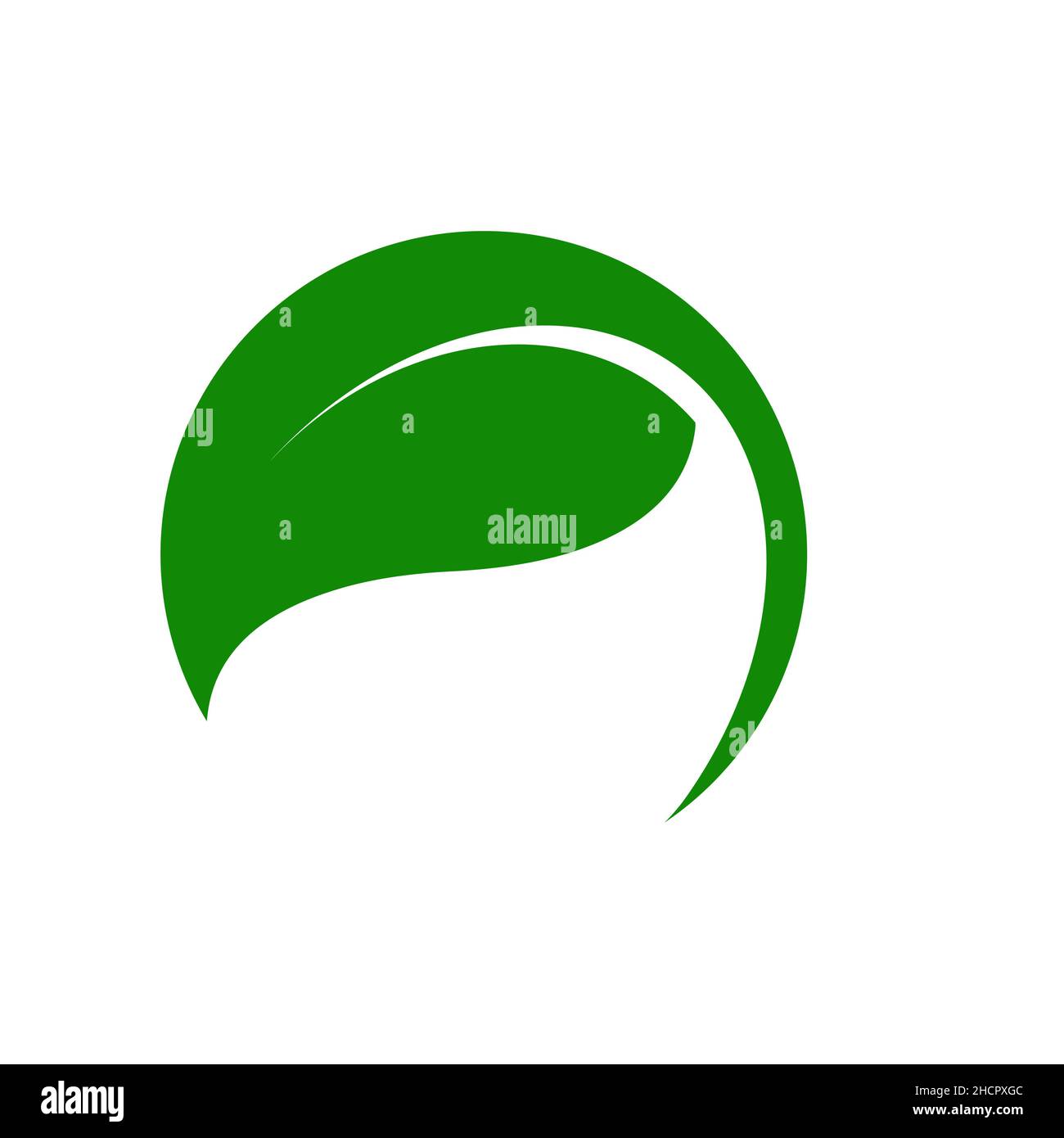 Green leaf logo vector illustrator design. Stock Vector