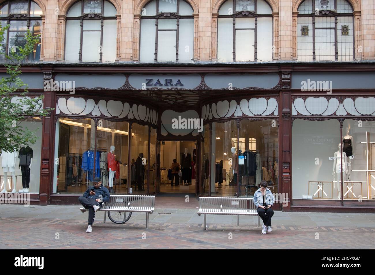 The Zara clothing store in Nottingham in the UK Stock Photo
