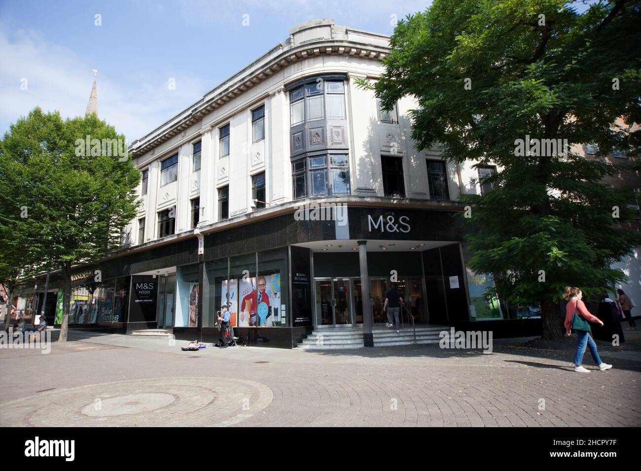 M & S on Albert Street in Nottingham in the UK Stock Photo