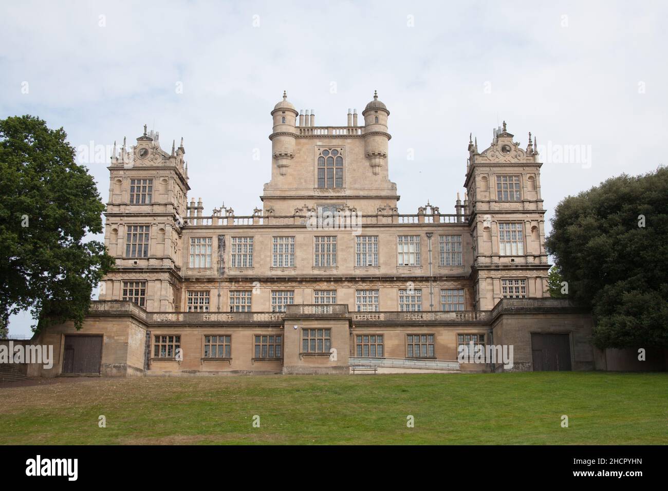 Wollaton Hall and Gardens in Nottingham in the UK Stock Photo