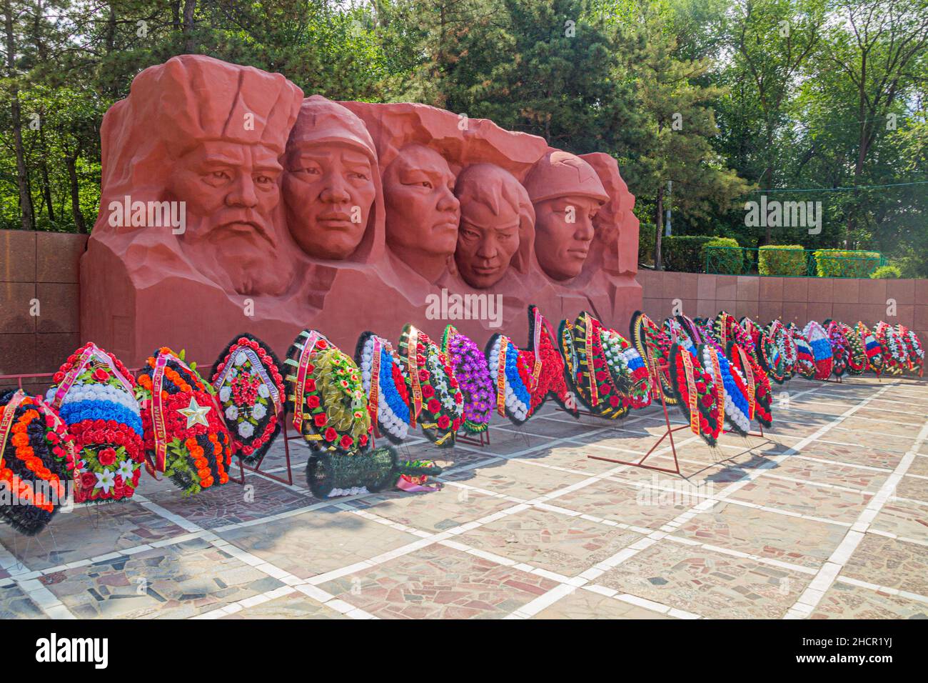 ELISTA, RUSSIA - JUNE 27, 2018: Monument of the Great Patriotic War in Elista, Kalmykia, Russia Stock Photo
