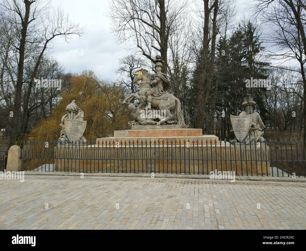 Monument of King John III Sobieski Stock Photo