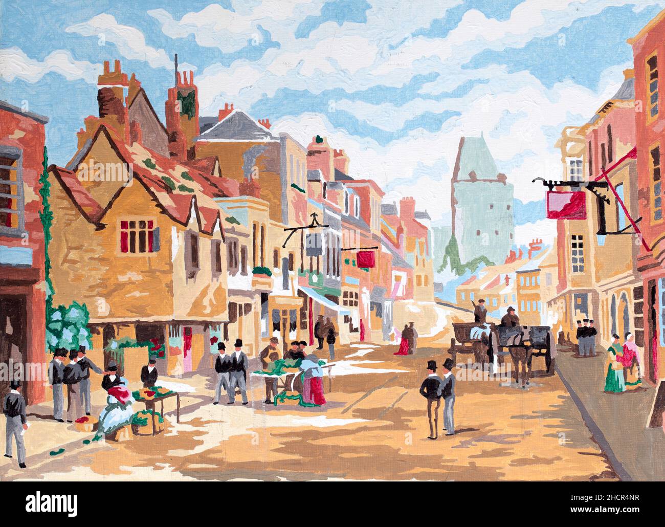 Painting By Numbers Artwork Stock Photo - Alamy