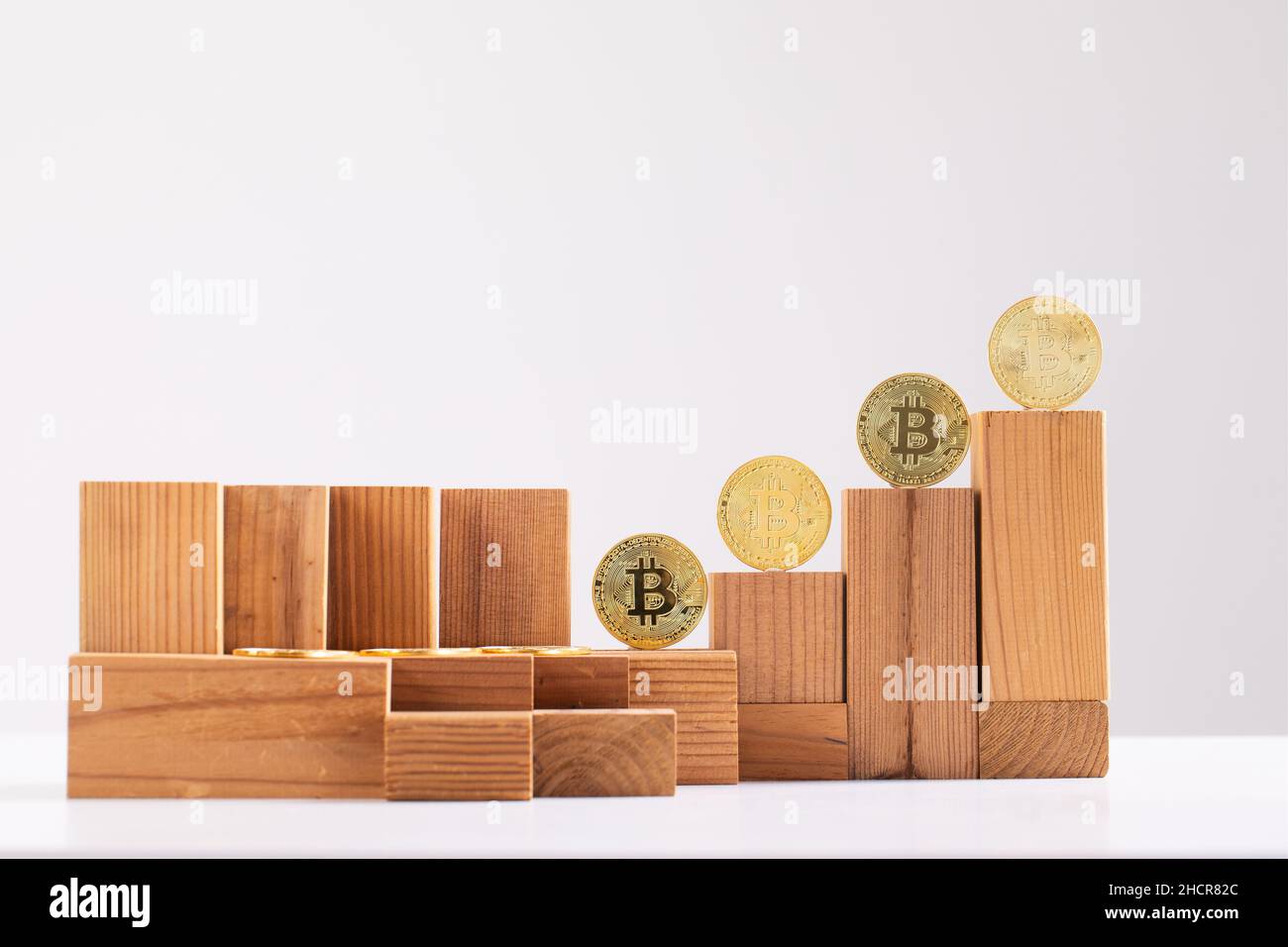 Bitcoin, digital currency investments, crypto currency Stock Photo