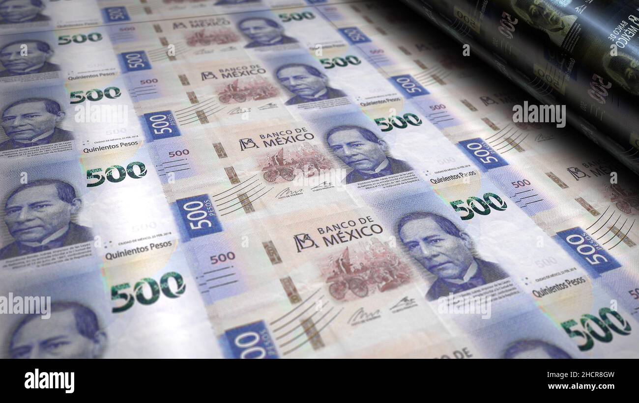 Mexico paper money printing hi-res stock photography and images - Alamy