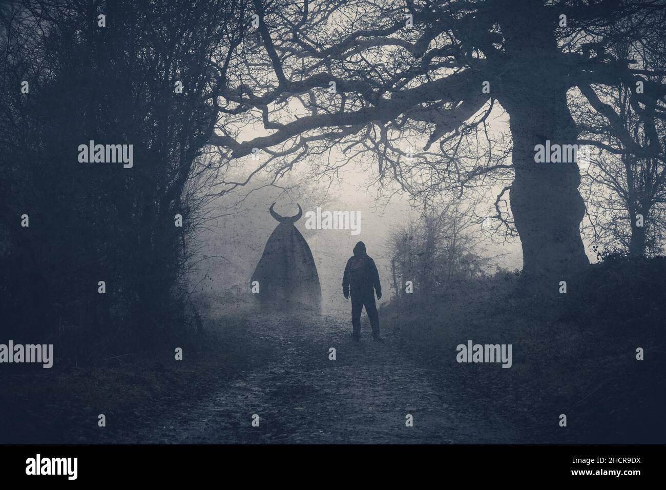 Moonlight zombi stock photo. Image of demon, mist, gothic - 28590770