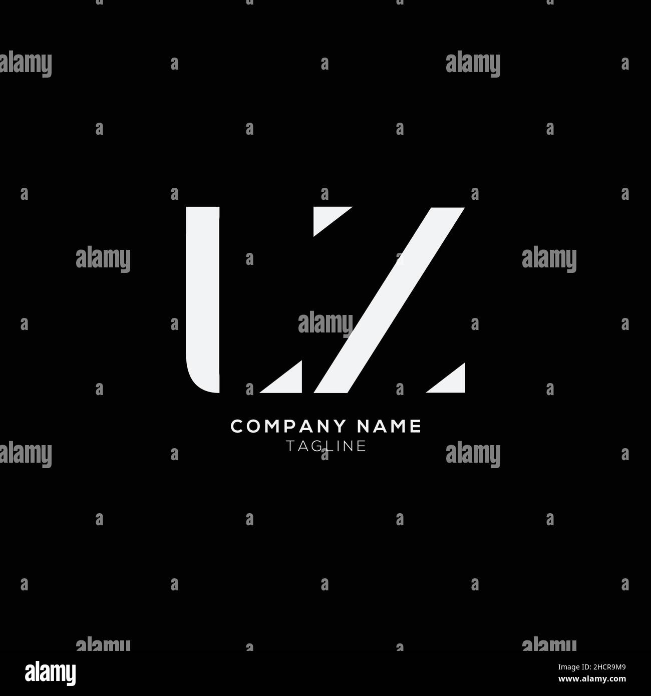 Creative modern LZ Letter Business Logo Design Alphabet Icon Vector Symbol. Creative elegant letter LZ logo template. Stock Vector