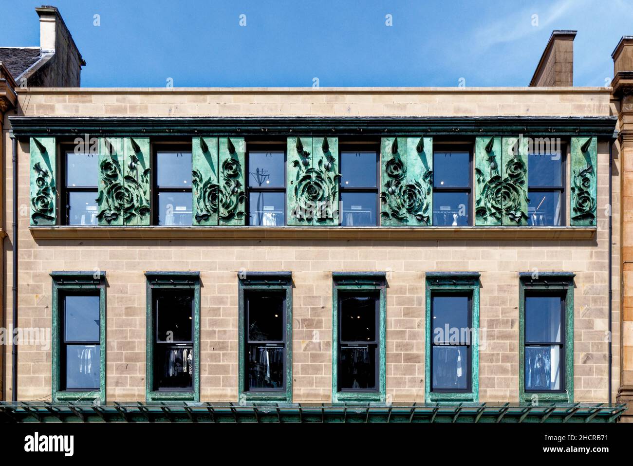 Impressive buildings in the city center, Glasgow, Scotland, United