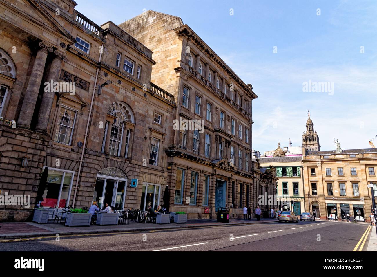 View of the Merchant City - Glasgow, Scotland, United Kingdom - 23rd of July 2021 Stock Photo
