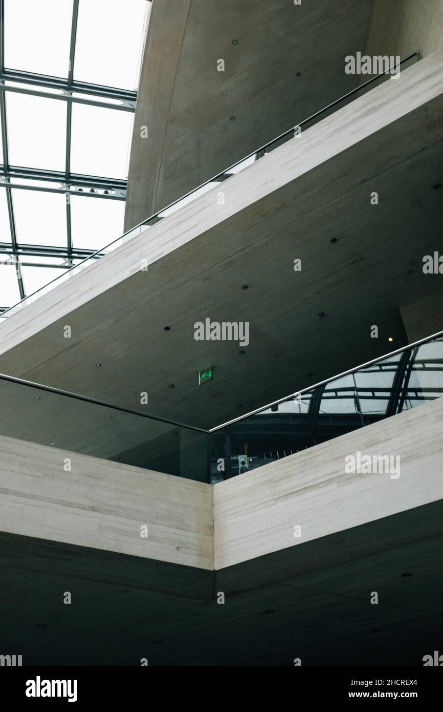 Vertical shot of architectural details of a modern building Stock Photo ...