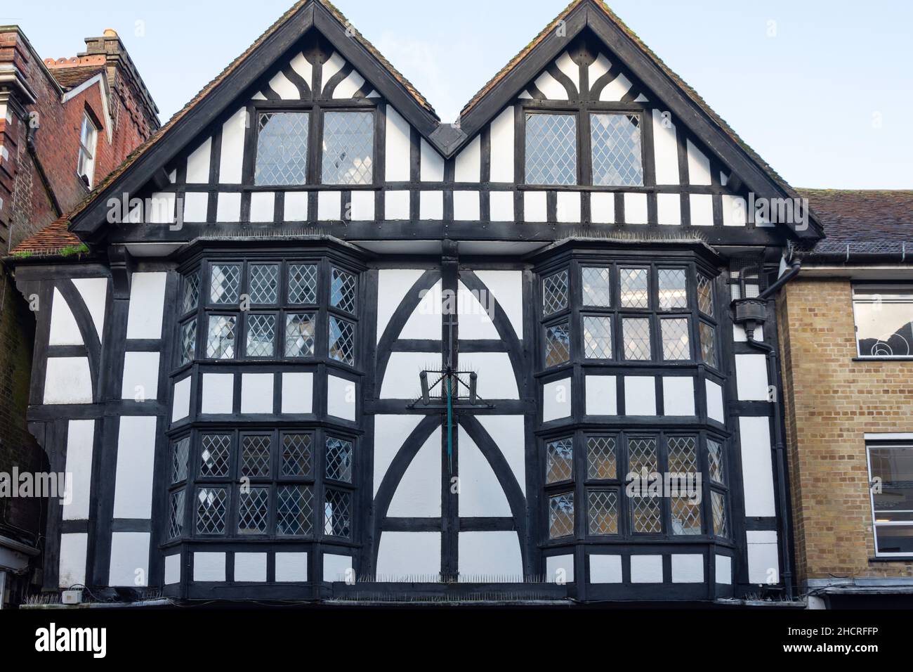 11th century God Begot House (Ask Restaurant), High Street, Winchester, Hampshire, England, United Kingdom Stock Photo