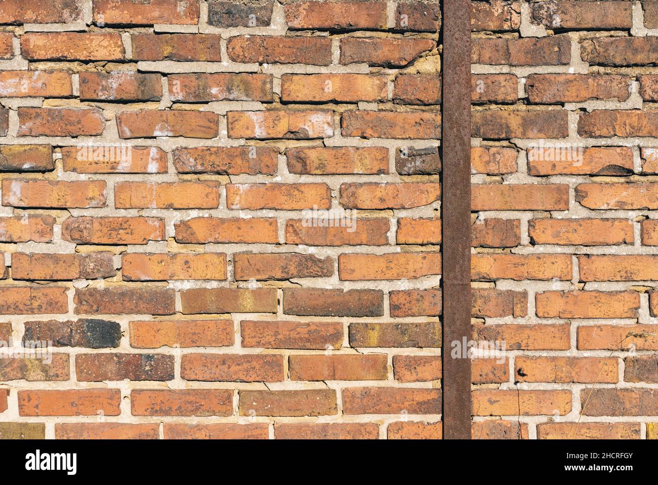 old red brick wall texture background Stock Photo