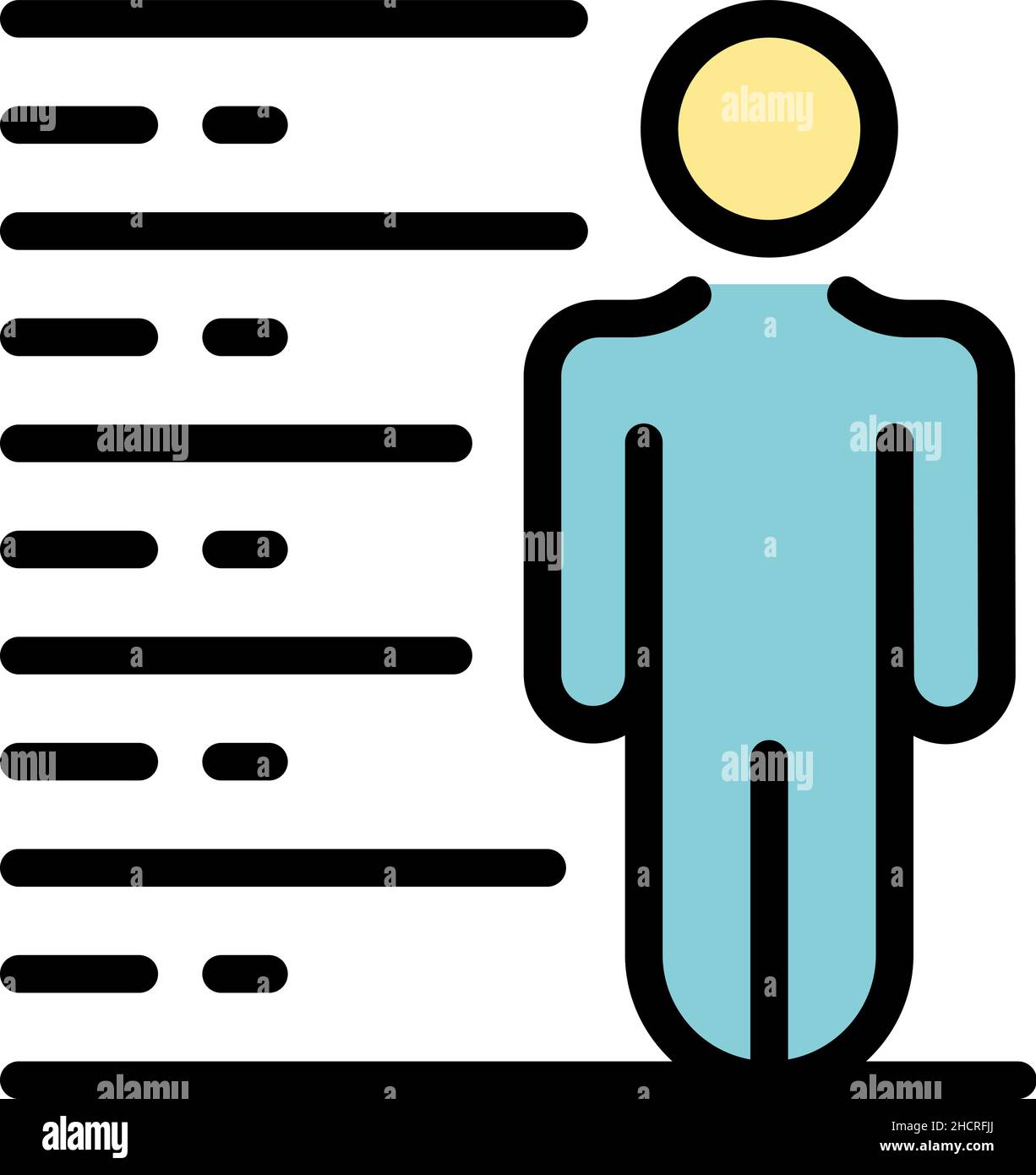 Criminal arrest icon. Outline criminal arrest vector icon color flat ...