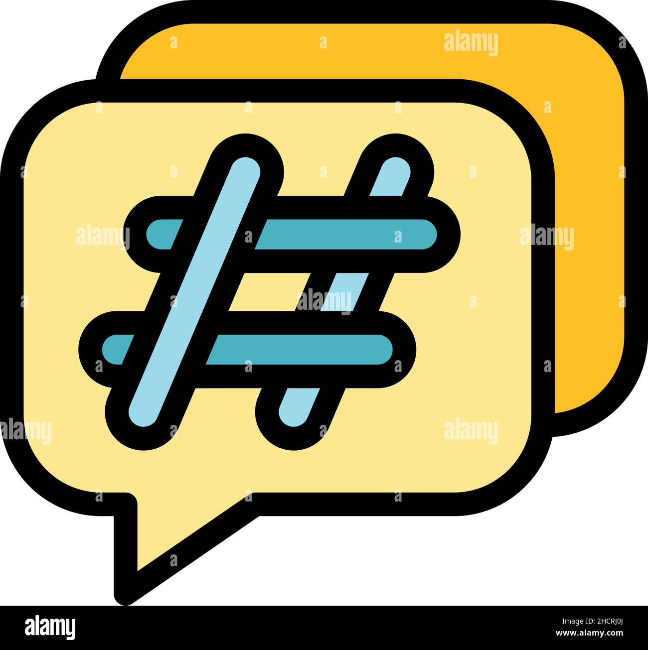 Repost media icon. Outline repost media vector icon color flat isolated ...