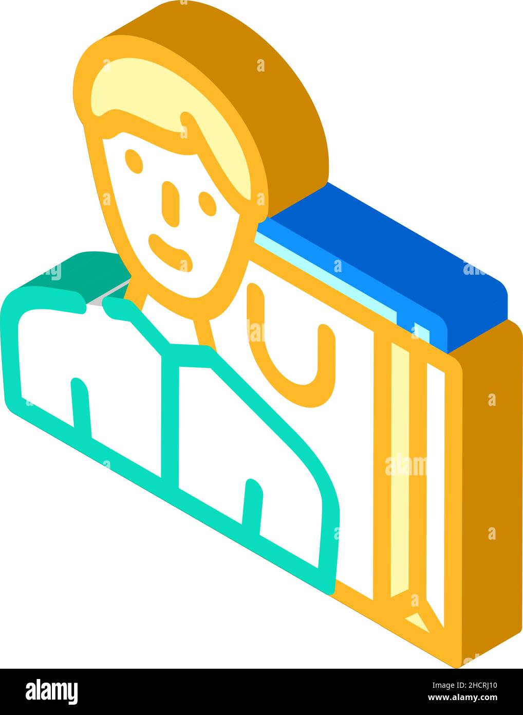 shopping bag isometric icon vector illustration Stock Vector Image ...