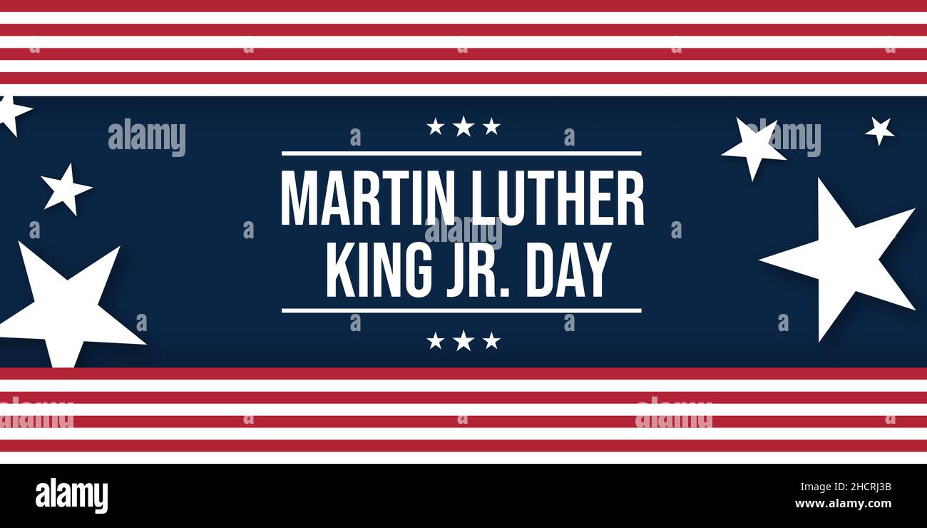Mlk Backdrop Martin Luther King Jr. Day Background in Blue Color with white Text ...