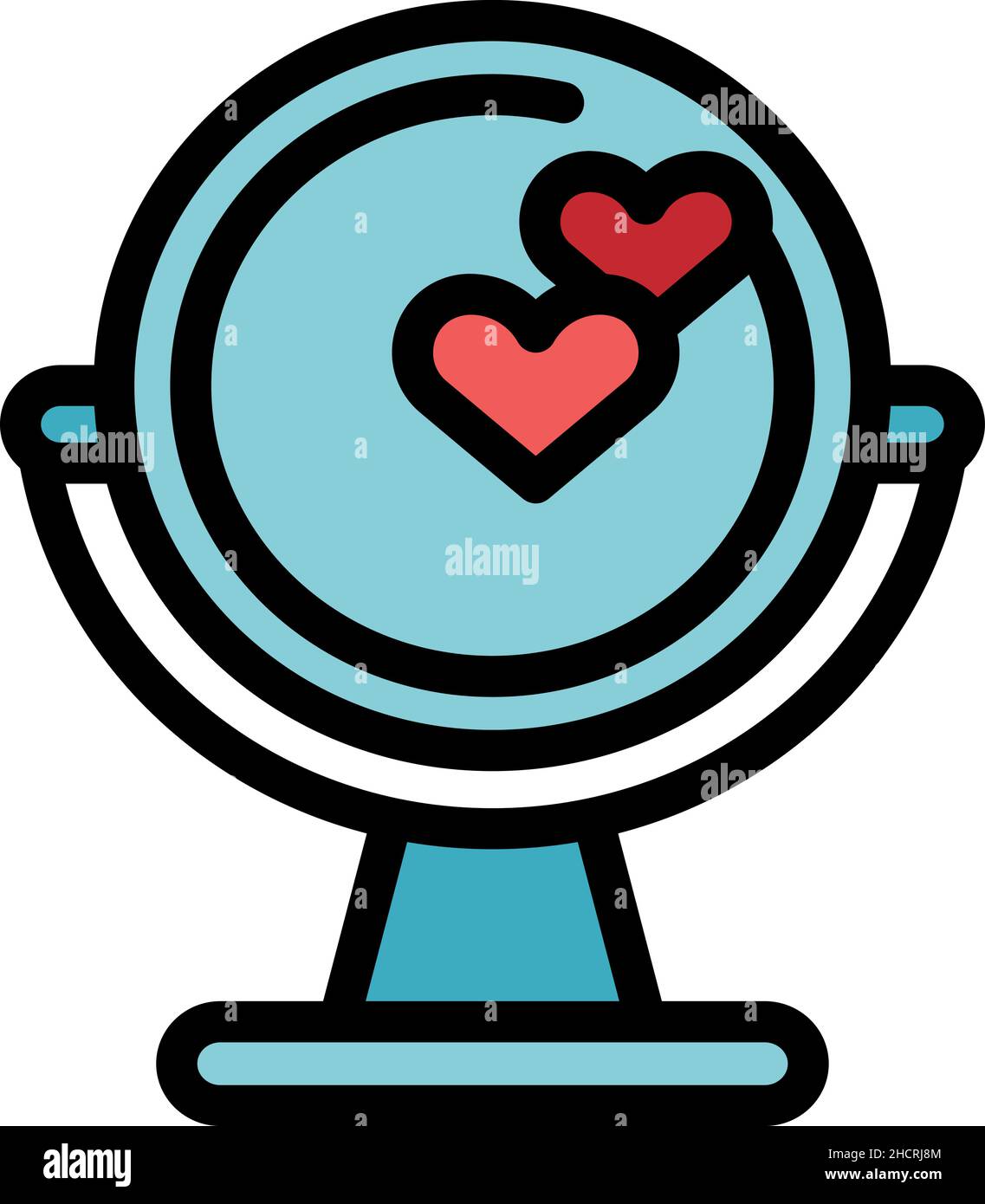 Self-esteem small mirror icon. Outline self-esteem small mirror vector ...