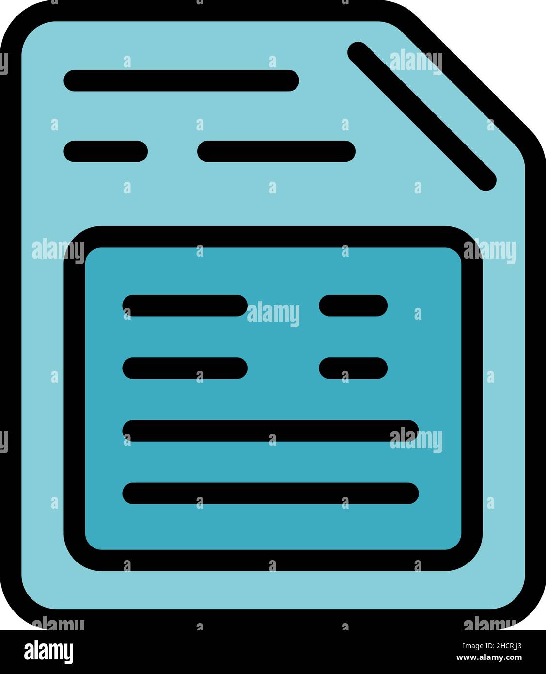 Project plan icon. Outline project plan vector icon color flat isolated ...