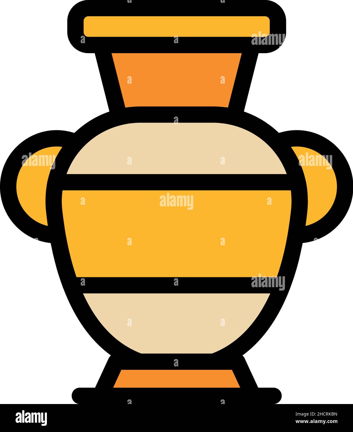 Greek vase icon. Outline greek vase vector icon color flat isolated Stock Vector Image & Art Alamy
