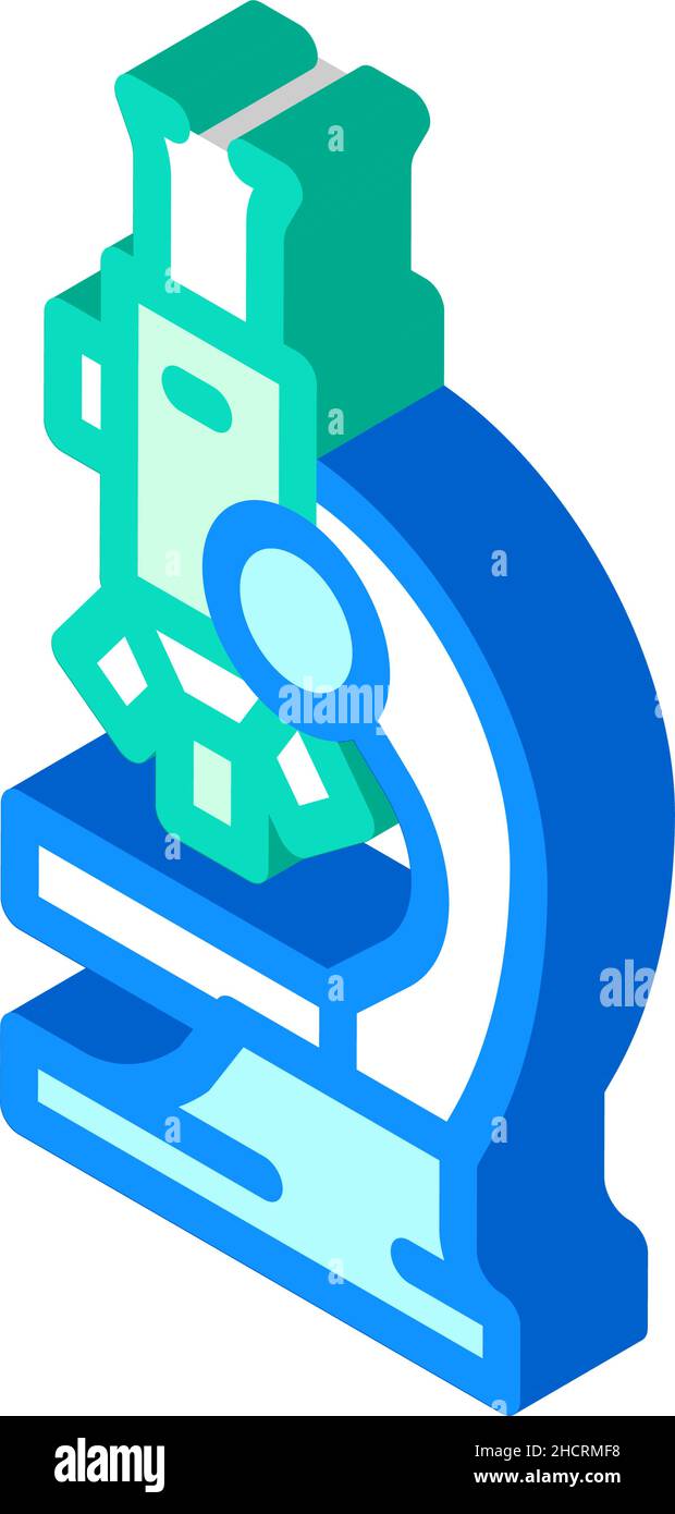 microscope laboratory tool isometric icon vector illustration Stock ...
