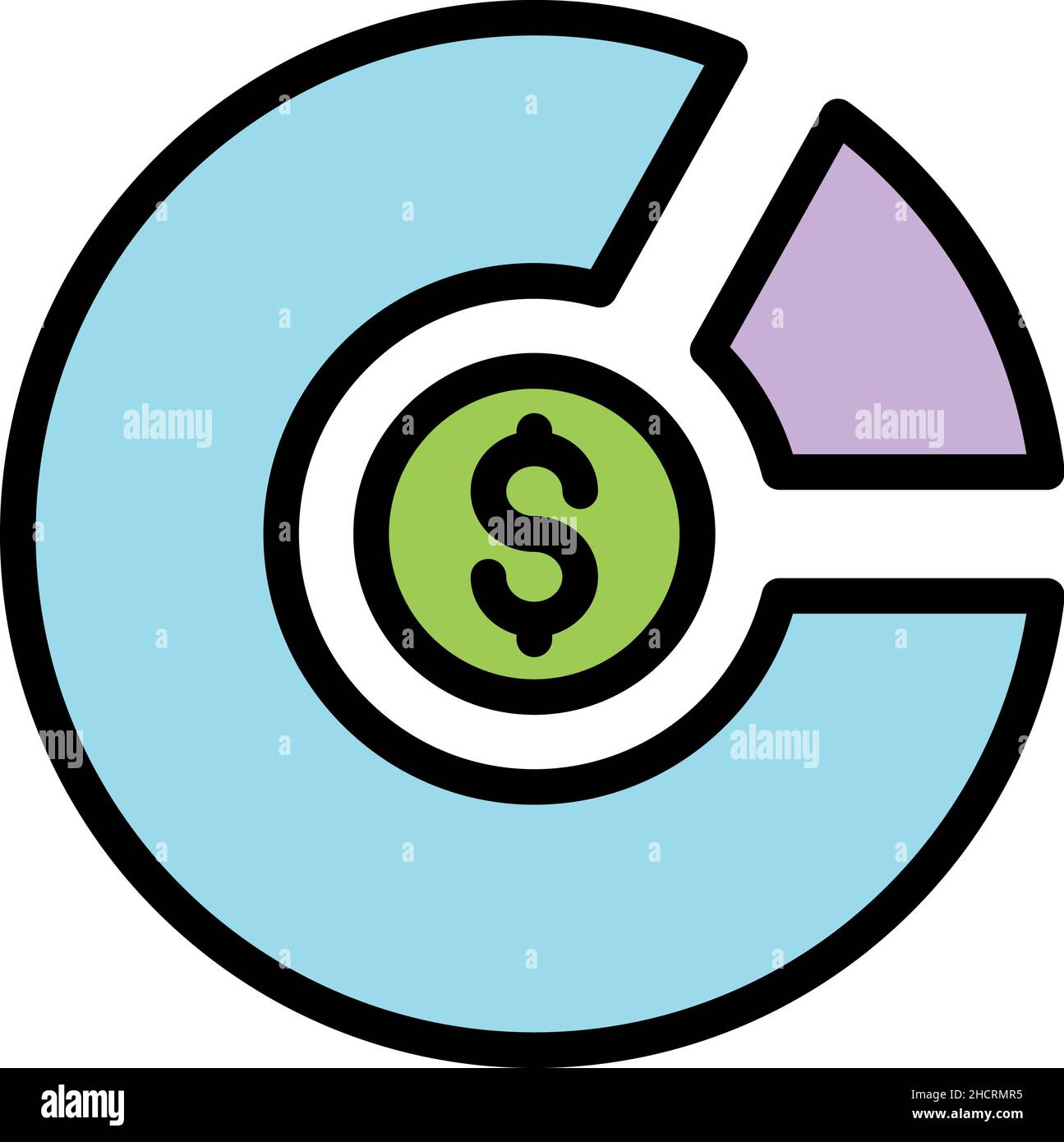 Media target audience icon. Outline media target audience vector icon