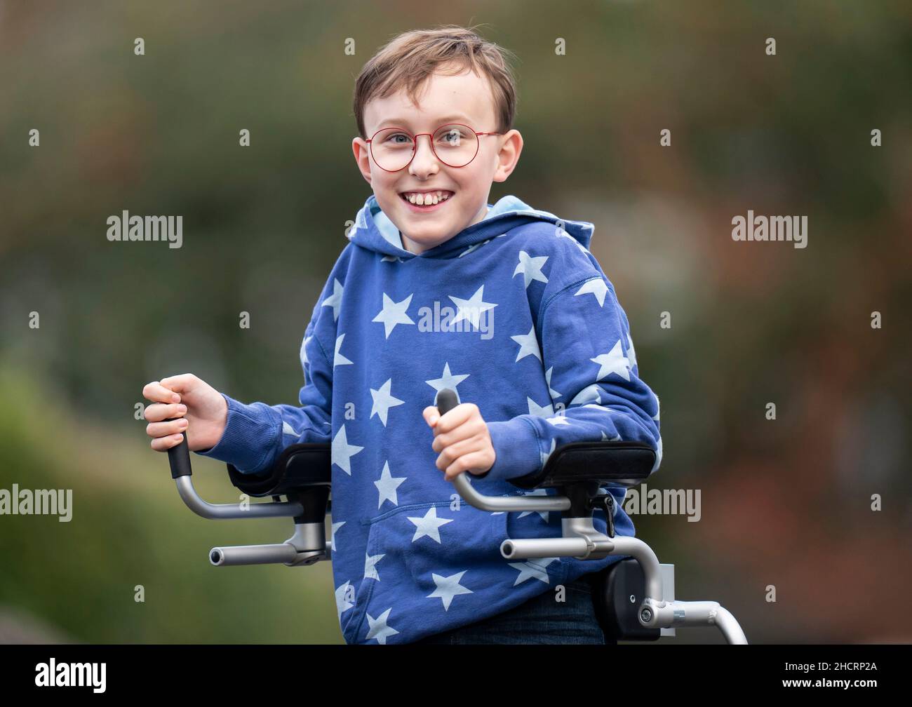 Eleven-year-old fundrasier Tobias Weller at his home in Sheffield, Yorkshire. 'Captain Tobias' has become the youngest person on record to feature on the New Year honours list after he was awarded a British Empire Medal (BEM) for services to charitable fundraising during Covid-19. Picture date: Thursday December 30, 2021. Stock Photo