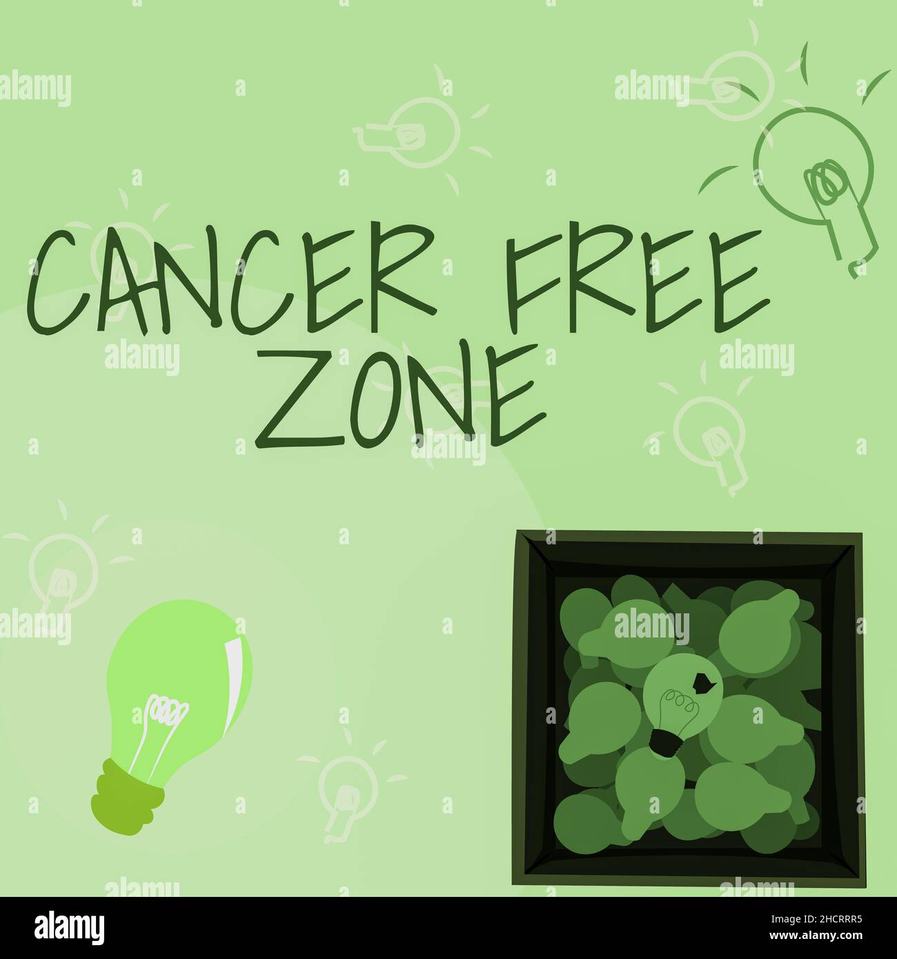 Text sign showing Cancer Free Zone. Business idea supporting cancer