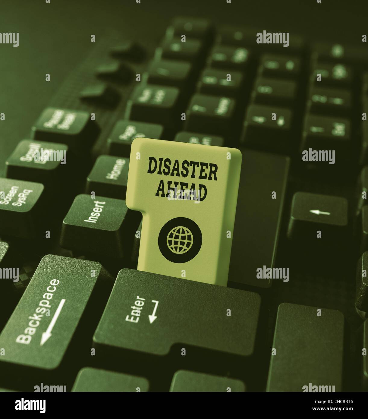 Writing displaying text Disaster Ahead. Internet Concept Contingency ...