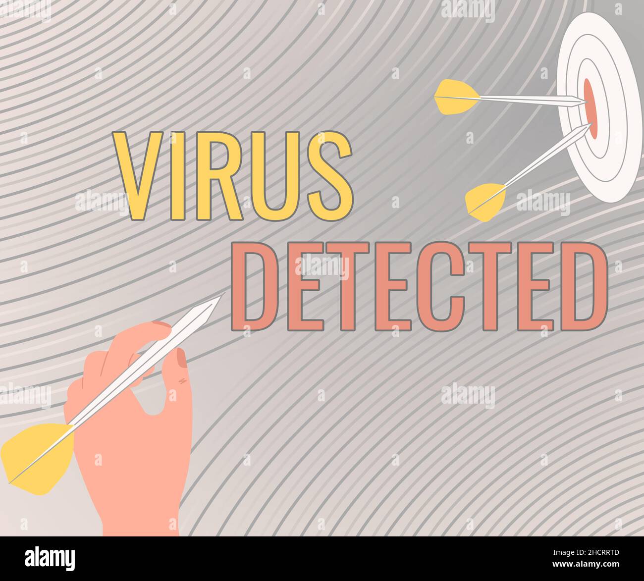 Hand writing sign Virus Detected, Word for a computer program used to ...
