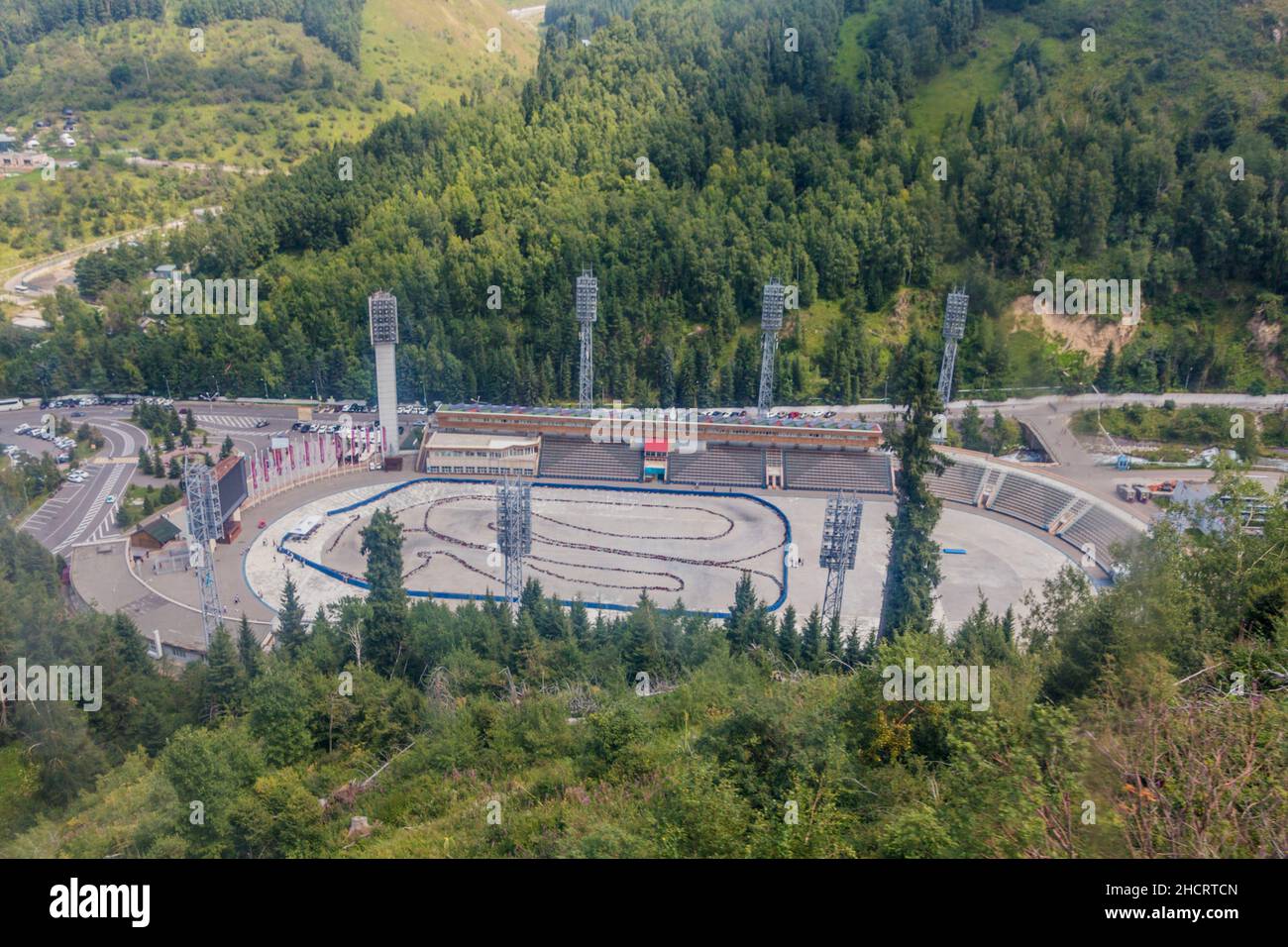Medeu Rink Medeu ice skating rink stadium hi-res stock photography and images - Alamy
