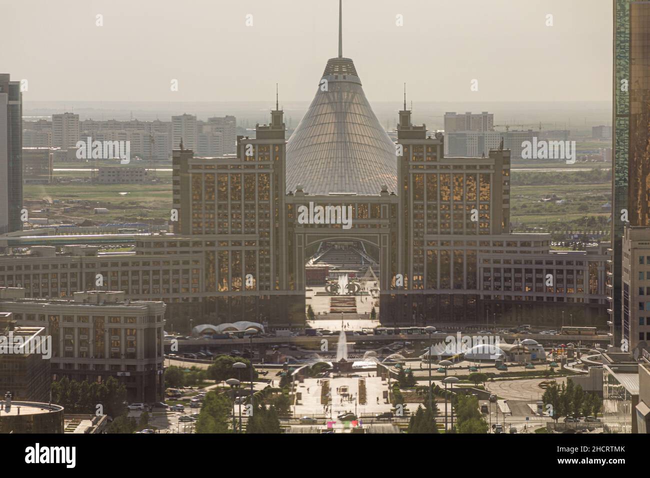 View of the New City in Astana now Nur-Sultan , capital of Kazakhstan. Stock Photo