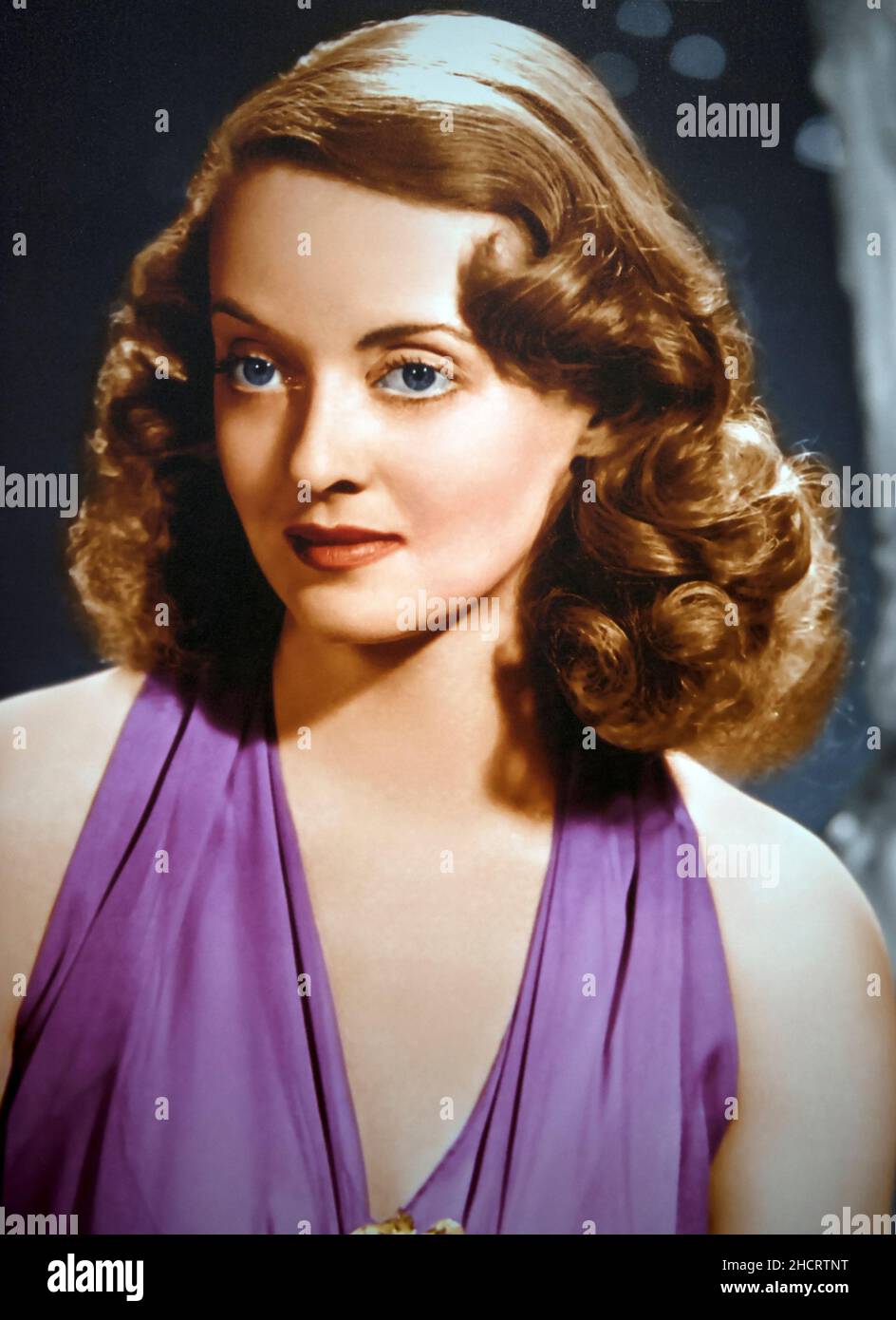 Color image of Bette Davis on display at the Natural HIstory Museum in Los Angeles, CA Stock Photo