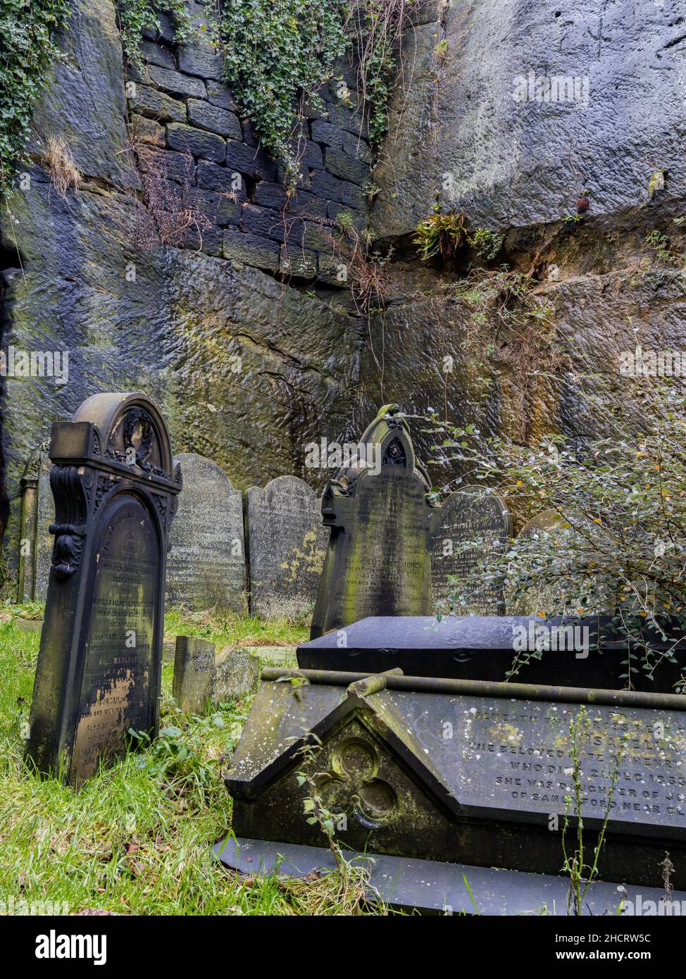 Liverpool Cathedral Cemetery grave stones Stock Photo Alamy