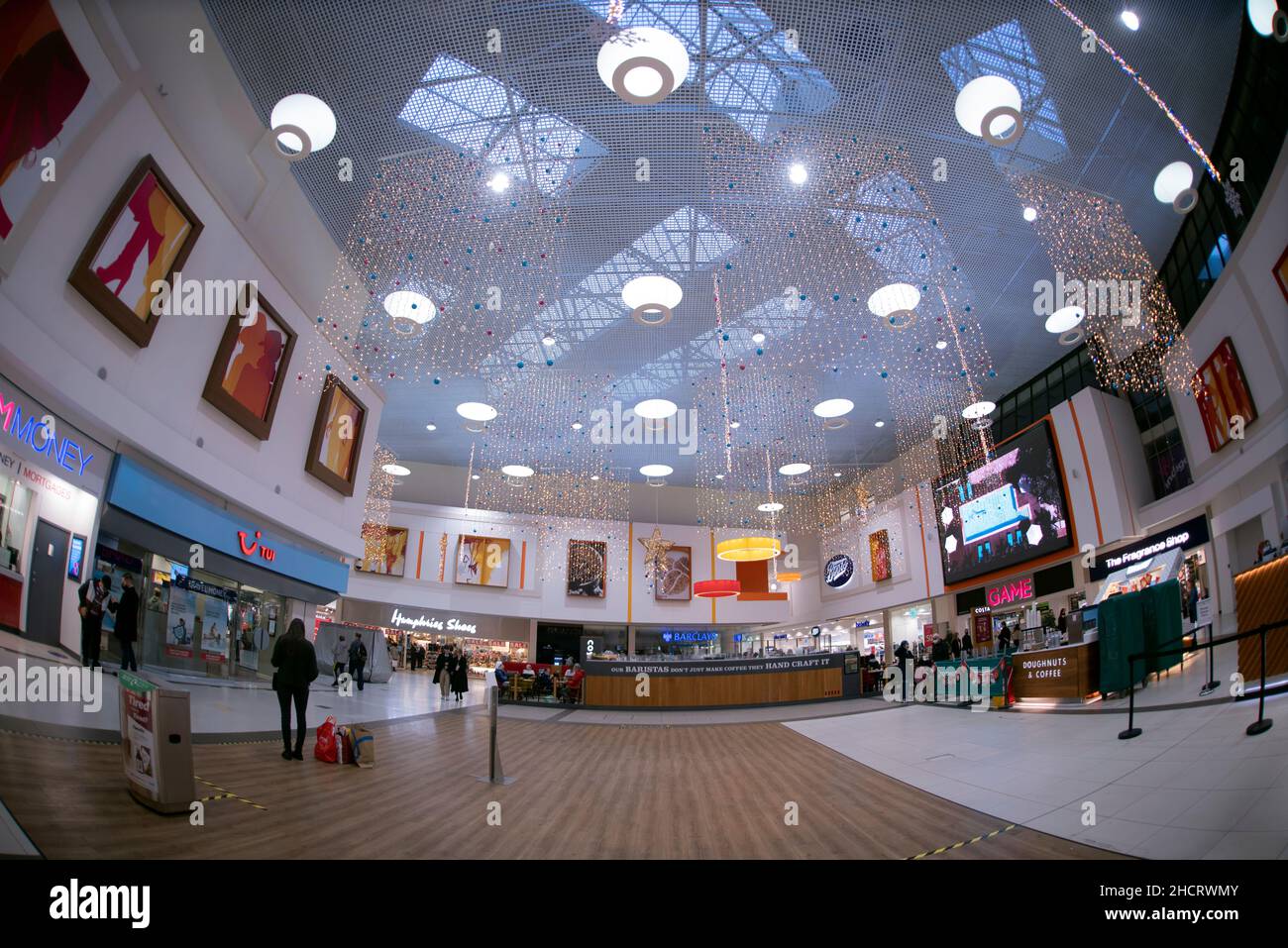 Redditch Kingfisher Shopping Centre at Christmas, Redditch Town Centre