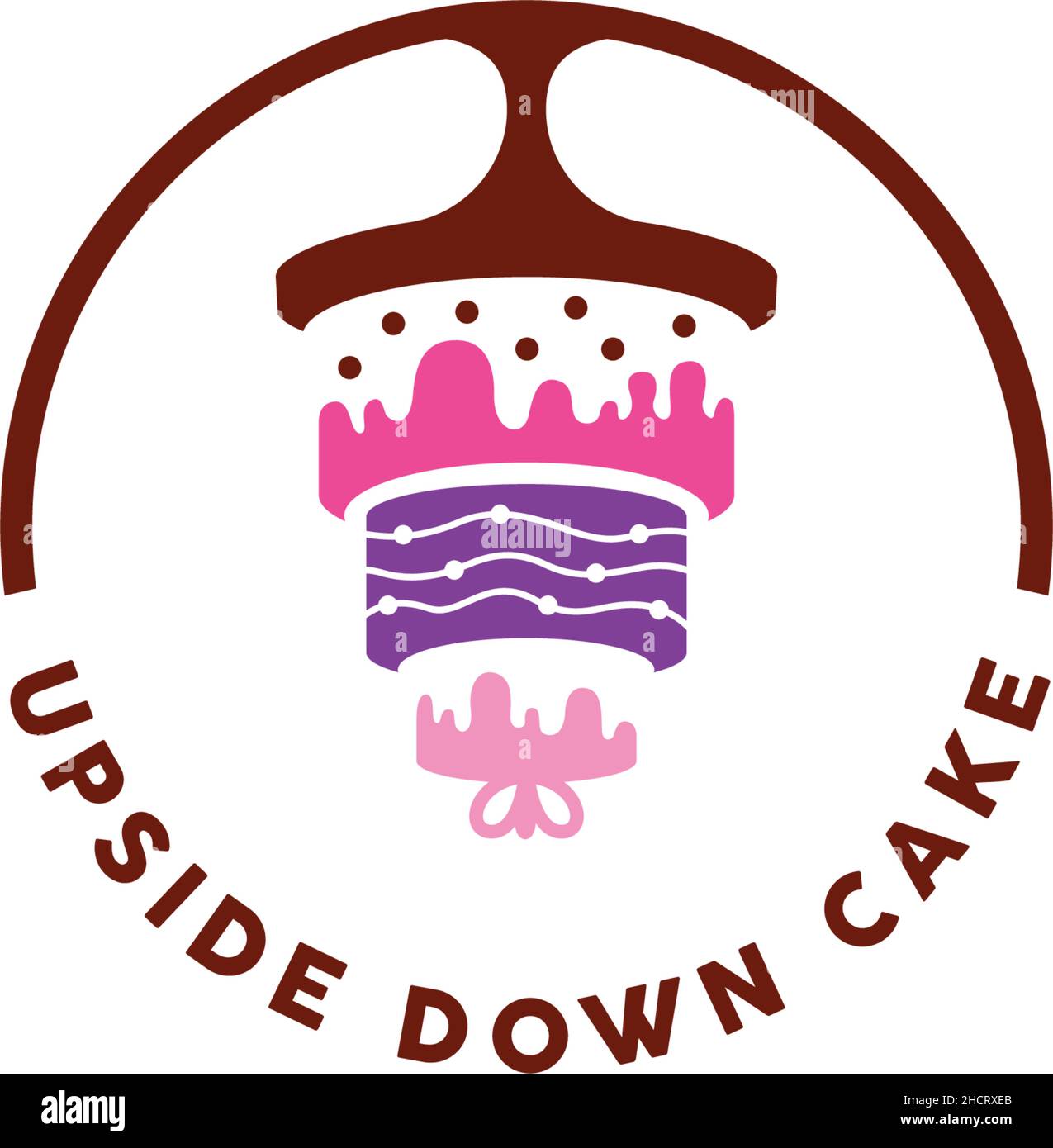 Down cake Stock Vector Images - Alamy