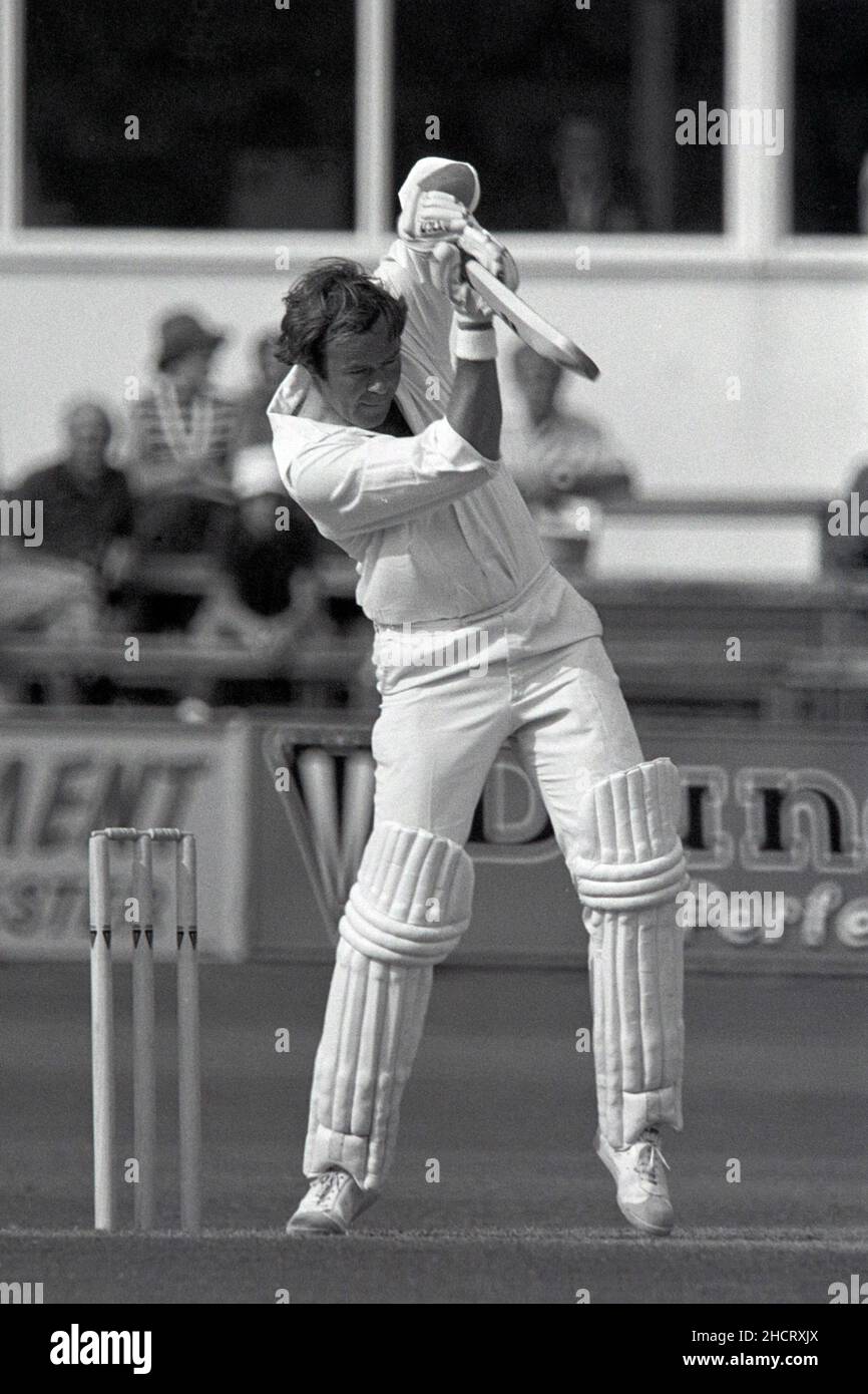 Robert Anderson (NZ) batting, Worcestershire v New Zealand Tour Match, New Road, Worcester, England 19-21 Aug 1978 Stock Photo