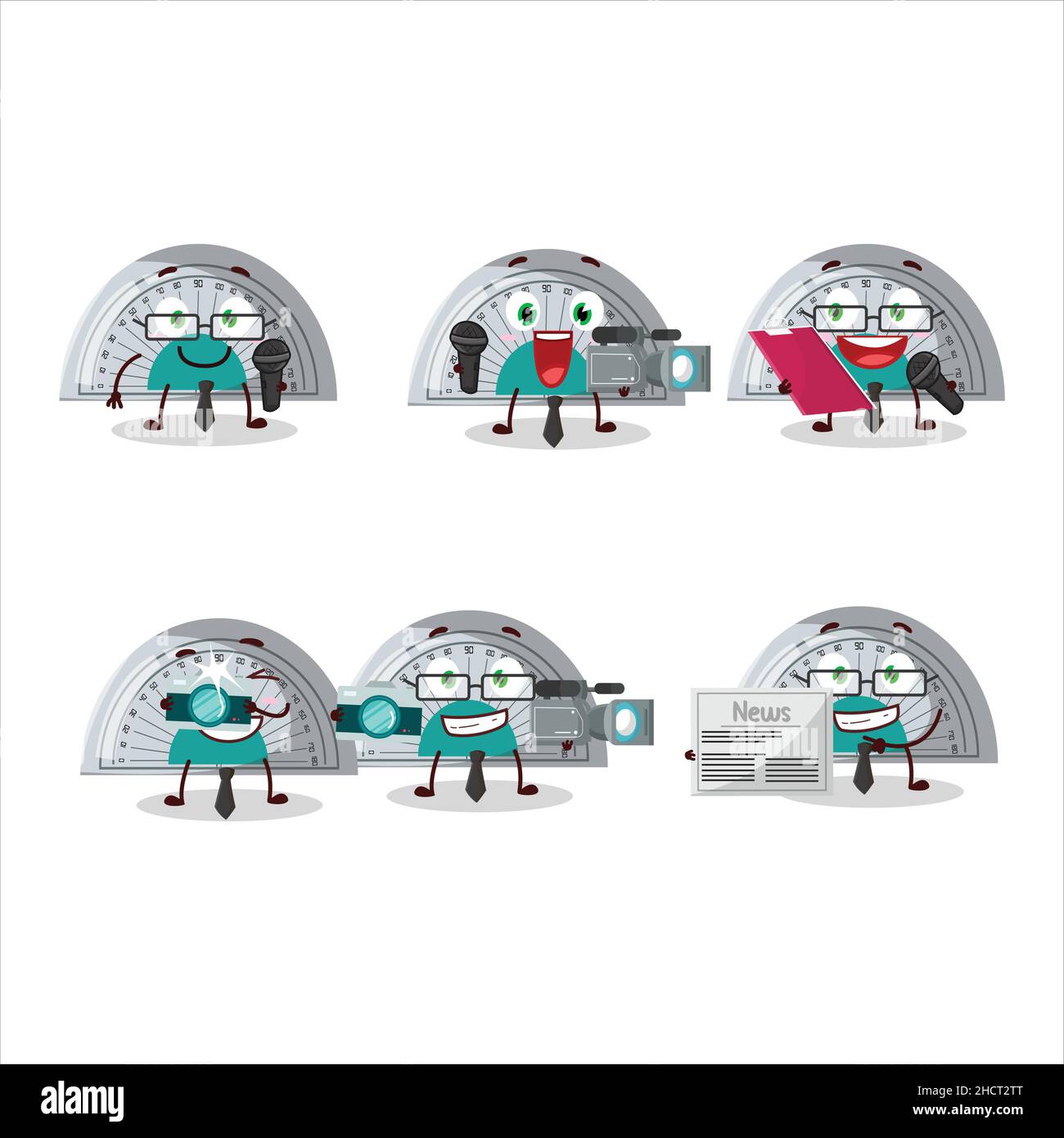 News reporter and children Stock Vector Images - Alamy