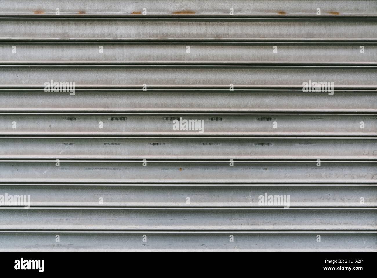 Corrugated weathered metal texture surface background Stock Photo