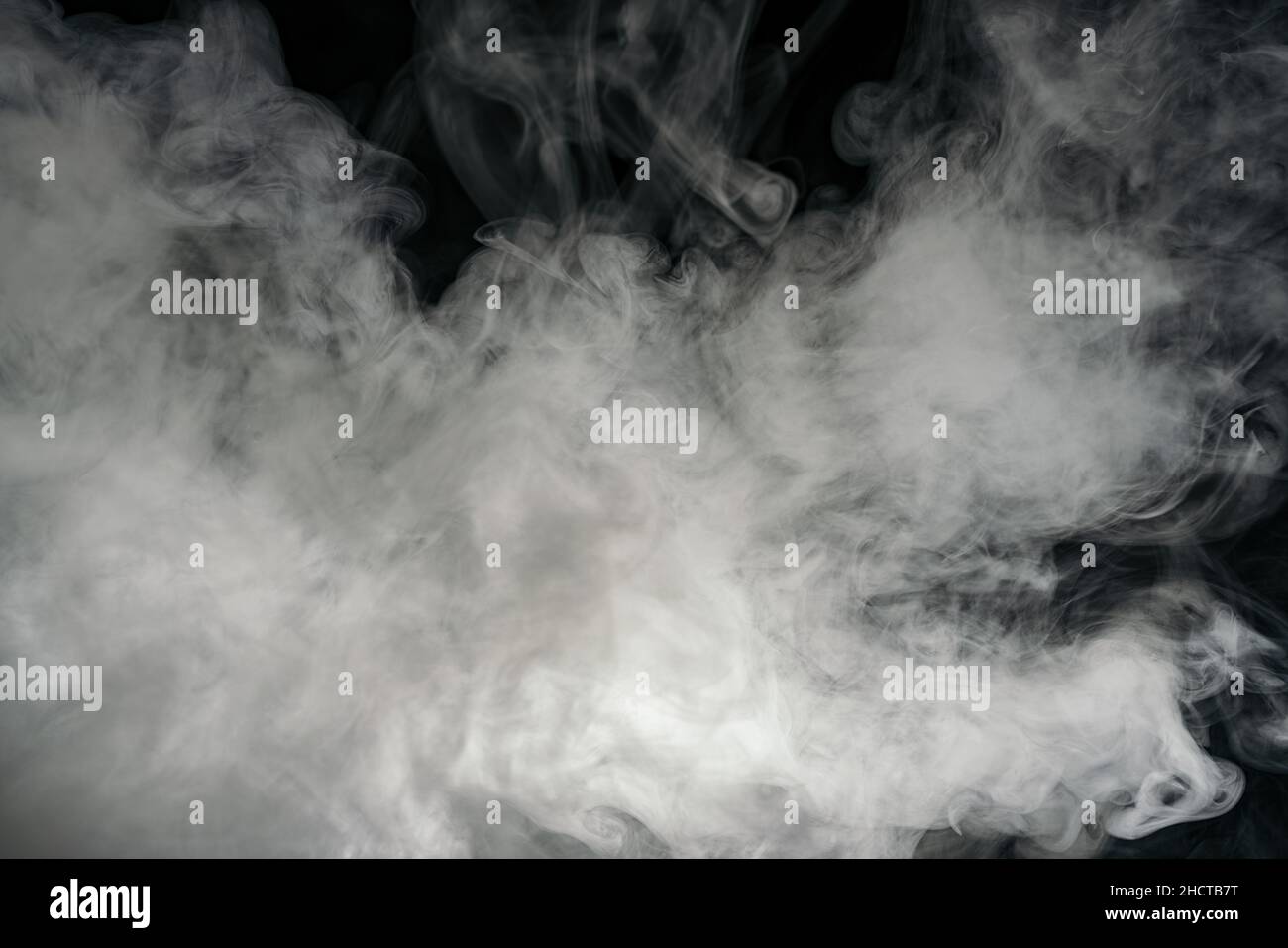 Smoke on black background Stock Photo