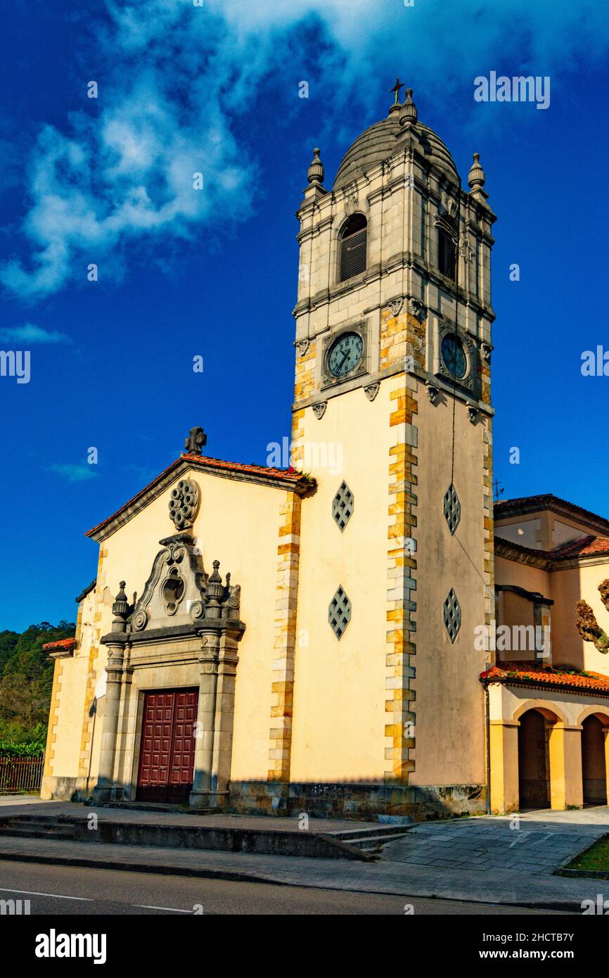 Church of San Pedro de Villamayor Stock Photo